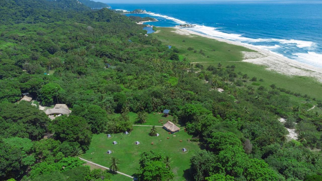 Camping Tequendama Playa Arrecifes Parque Tayrona Zaino Exterior foto
