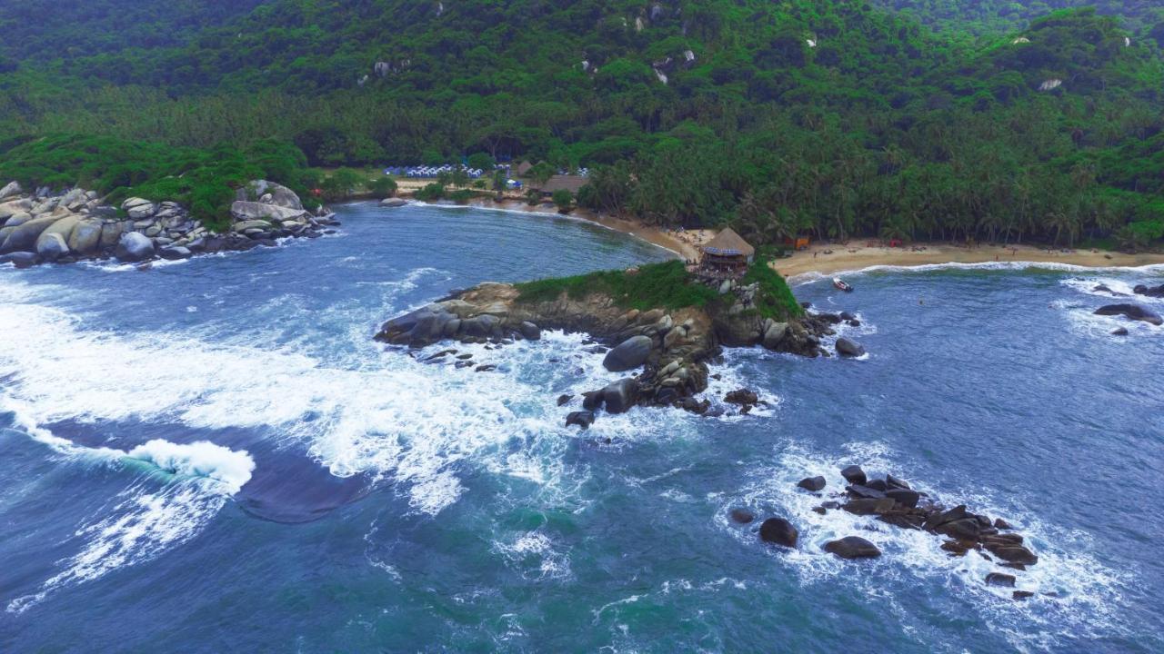 Camping Tequendama Playa Arrecifes Parque Tayrona Zaino Exterior foto